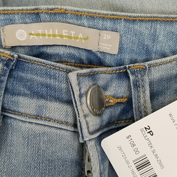 Athleta Performance Slim Straight Crop Jean 2P - Picture 10 of 11